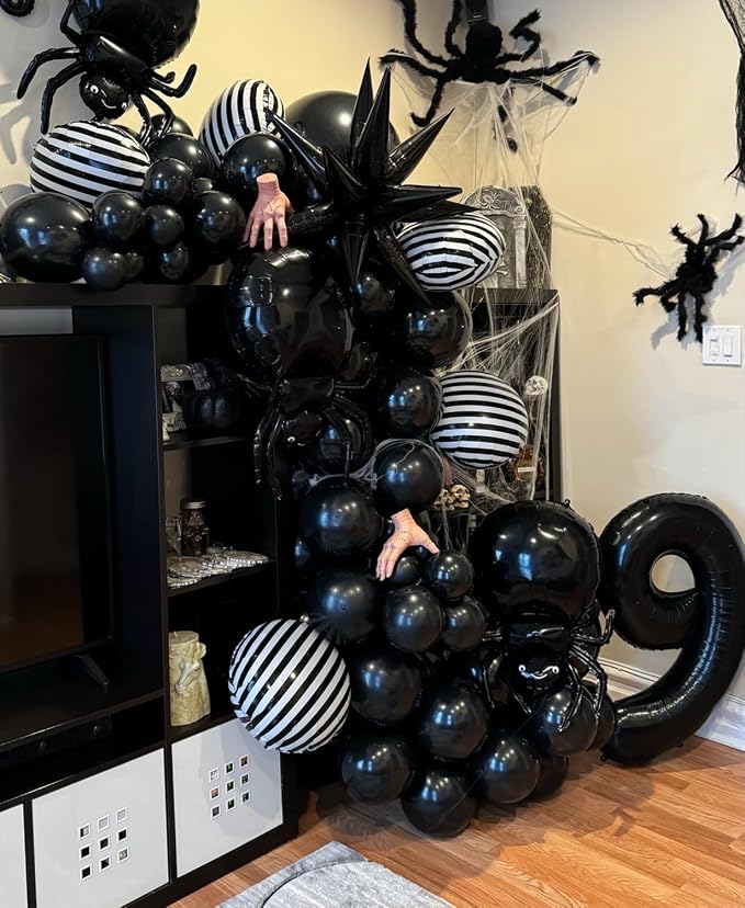 40 inch Number Balloon 0-9 Black Large Number 9 Balloons, Digital Balloons - Image 3