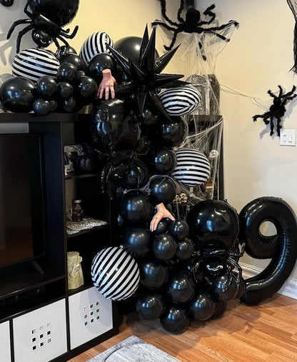 40 inch Number Balloon 0-9 Black Large Number 9 Balloons, Digital Balloons - Image 3
