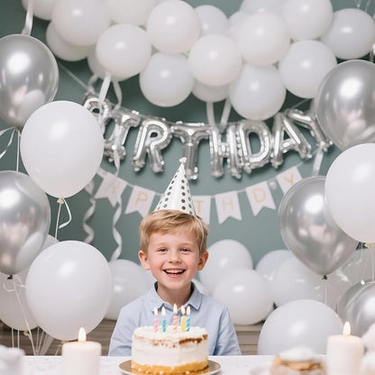 110pcs White Balloons 12 inch - Image 4