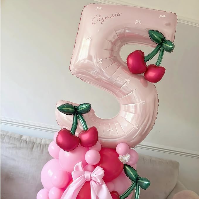 40 Inch 2 Balloon Number, Large Dusty Baby Pink Foil Number 2 Balloons Birthday - Image 5