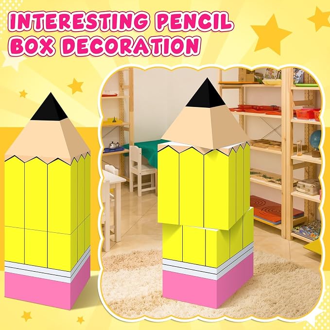 Denylo pro 12 Pcs Back to School Decoration Large Pencil Decoration Boxes - Image 7
