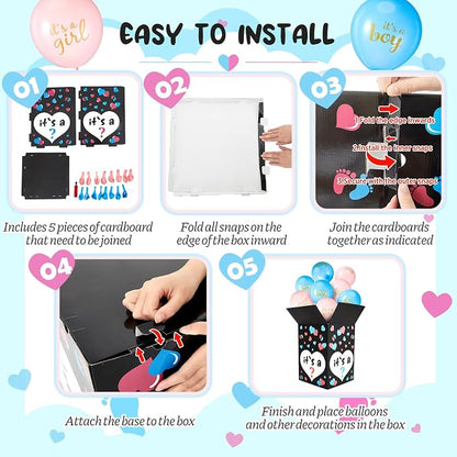 Ireer Gender Reveal Balloon Box - Image 4
