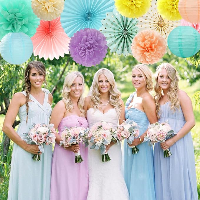 Pastel Rainbow Party-Decorations - Image 7