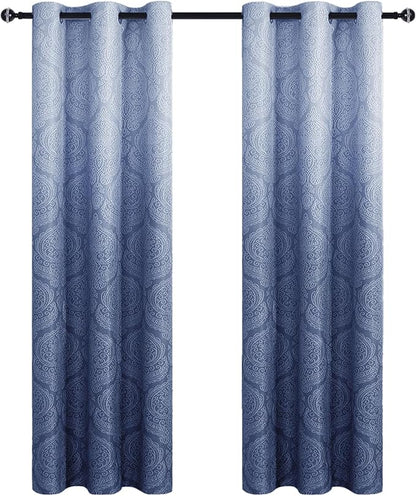 DWCN Ombre Blackout Curtains for Bedroom - Image 8