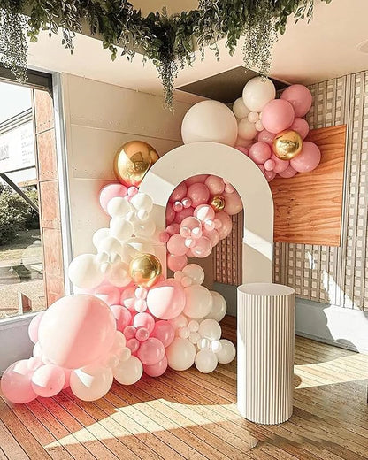 FOTIOMRG 110pcs Light Pink Balloon Garland Arch Kit, 18-12-10-5 inch Pink Latex - Image 8