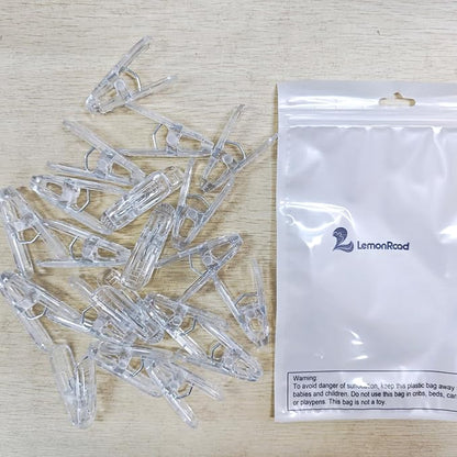 LemonRoad 20 Pack Balloon Arch Clips Plastic Spring Clamps 2.4 Inch Heavy Duty - Image 2