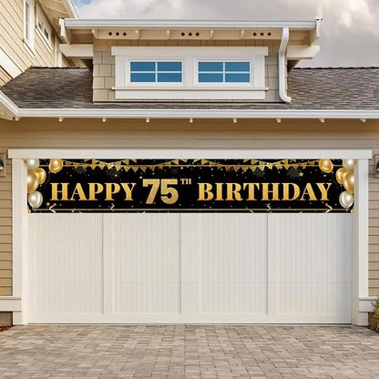 Large Happy 75th Birthday Decoration Banner, 75th Birthday Party Decorations - Image 6