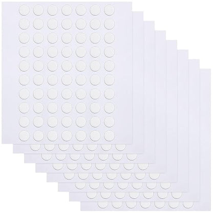 JANYUN 560 Pcs Round Sticky Clear Dots Stickers, 6mm Putty Sticky Tack | Double by JANYUN