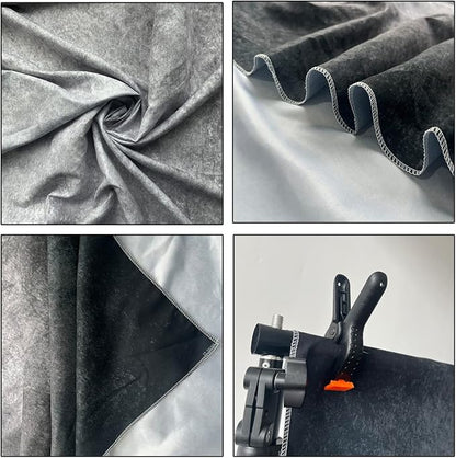 6x9ft Abstract Black Gray Portrait Photography Backdrops Photo Studio Prop - Image 4