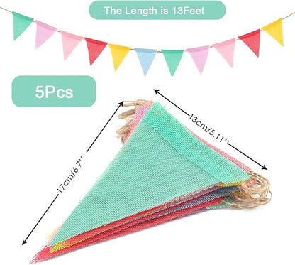 G2PLUS Pennant Banner, Triangle Flag Bunting and Decorative Garland, 65Ft | - Image 2