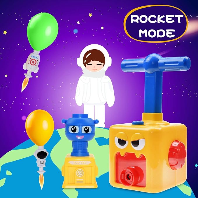 BAKAM Toddler Toys 3-4 for Boys Girls, Balloon Launcher & Powered Car Set - Image 7