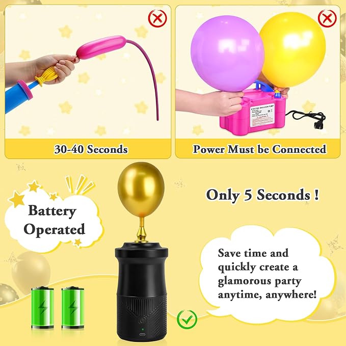 IDAODAN Electric Balloon Pump, Portable Electric Balloon Blower Machine - Image 6