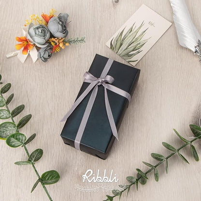 Ribbli Double Faced Silver Satin Ribbon, 1/4” x Continuous 25 Yards, Use - Image 3