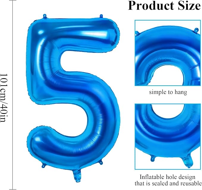 Number 95 Balloons for 95th Birthday Party Decorations, 0-100 Large No.95 - Image 2