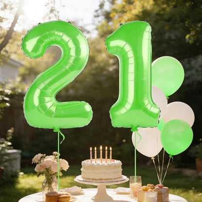 40 Inch Number 21 Balloons for 21st Birthday Party Decorations, 0-100 Fruit - Image 3