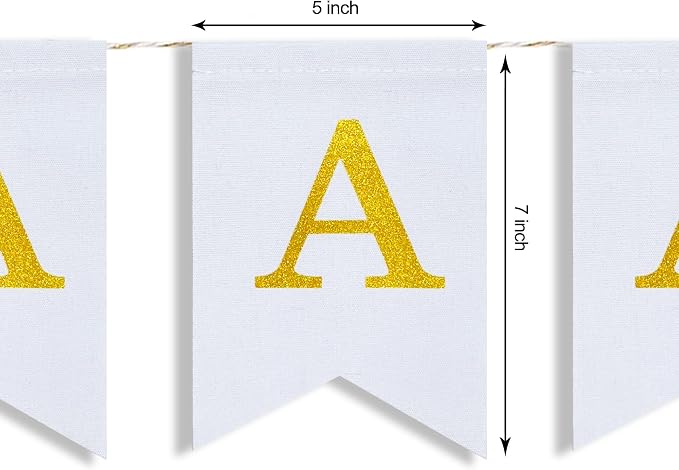Pre-Printed Banner Kit – 97 White CANVAS Flags - Image 2