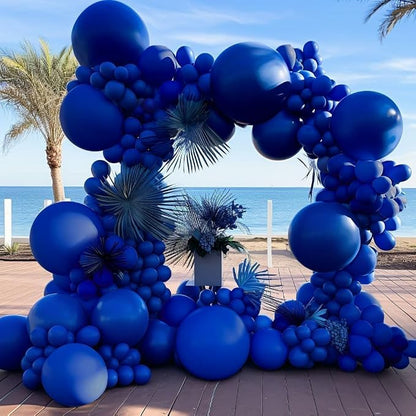 Royal Blue Latex Balloons Different Sizes Double Stuffed Dark Navy Blue Balloon by DOUBLELAYERBALLOON