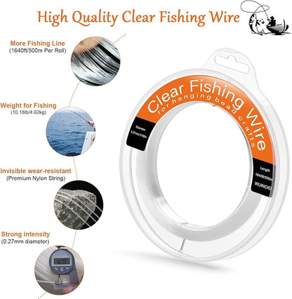 Fishing Line Wire Monofilament Clear Nylon String - Image 2