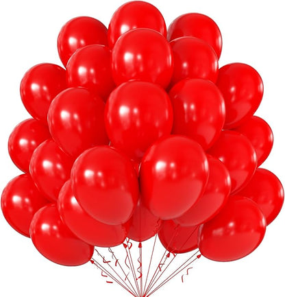 12 Inch Red Balloons, Baby Shower, Graduate Party Decorations by KALOR