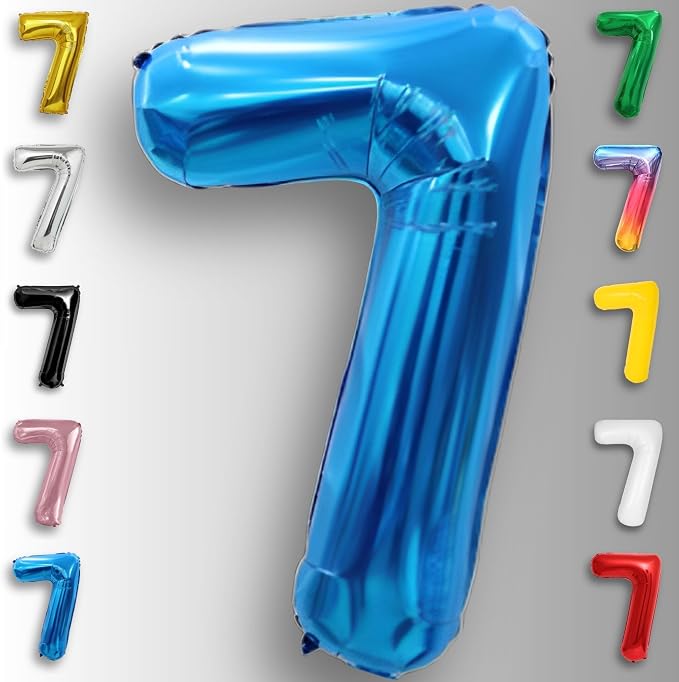 Black Number 0 to 9 Mylar Balloon 40 Inch - Image 6
