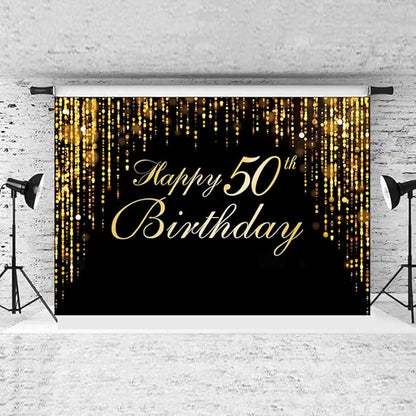 Happy 50th Birthday Photo Background by IIILUYOT