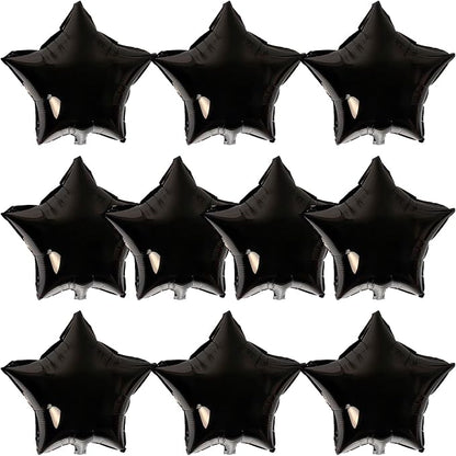 MEETINGU Black Star Balloons, Foil Mylar Balloons by MEETINGU