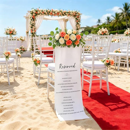 Reserved Memorial Wedding Chair Sign In Loving Memory Wedding Chair Sign - Image 5