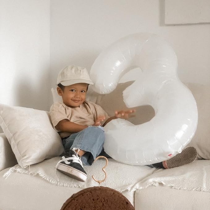 White Number 6 Balloon 40 Inch - Image 7