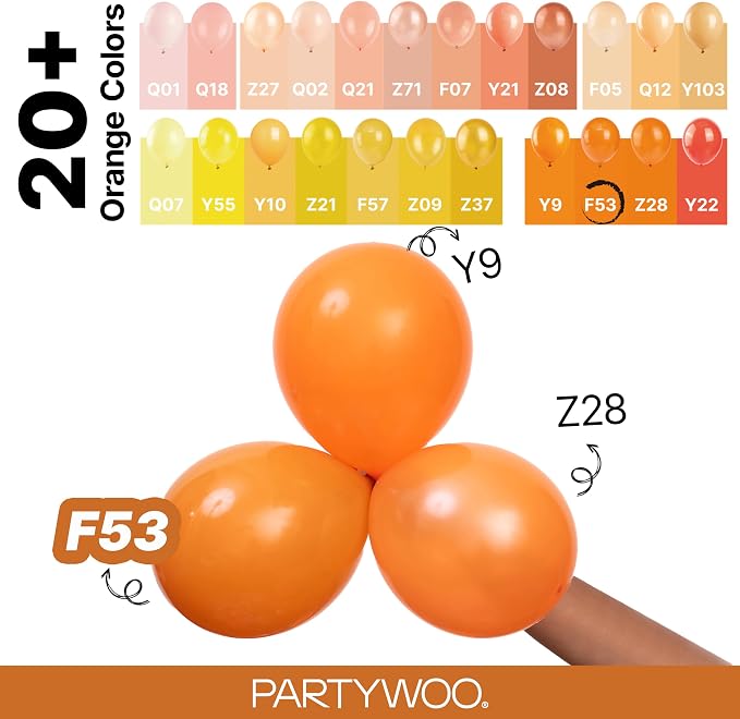 PartyWoo Burnt Orange Balloons 123pcs Terracotta Fall Color 18 12 10 5 Inch | - Image 4