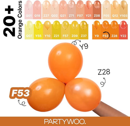 PartyWoo Burnt Orange Balloons 123pcs Terracotta Fall Color 18 12 10 5 Inch | - Image 4