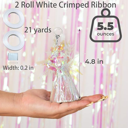 12-Pack Iridescent Balloon Weights - Image 2