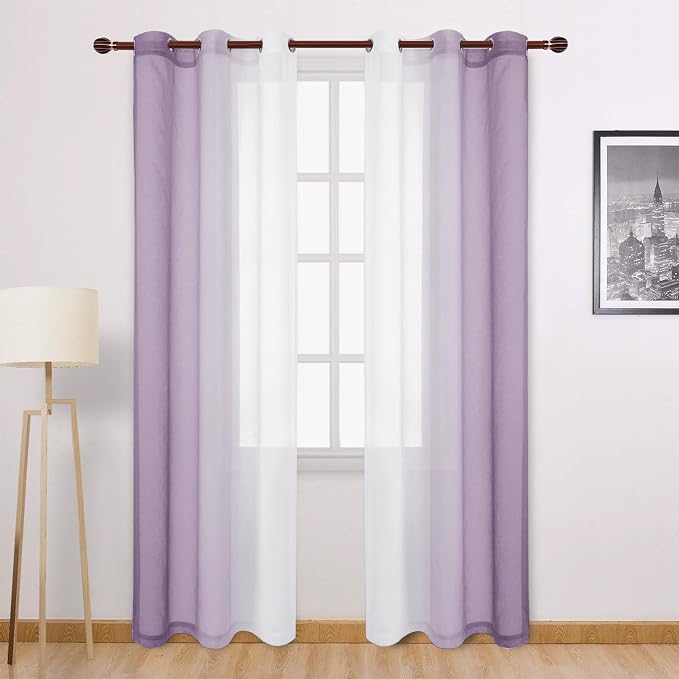 DWCN Ombre Sheer Curtains by DWCN