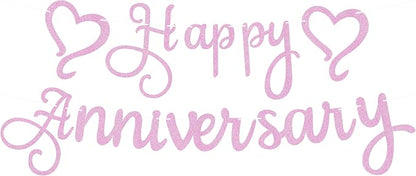 Pre-Strung Happy Anniversary Banner by EONNCNT