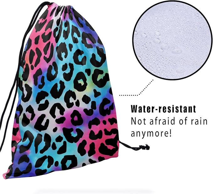 Giwawa Colorful Leopard Gymnastics Grip Bag - Image 4