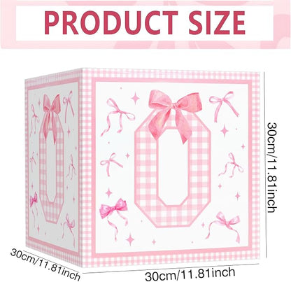 Foxrush Pink Bow First Birthday Decorations - Image 2
