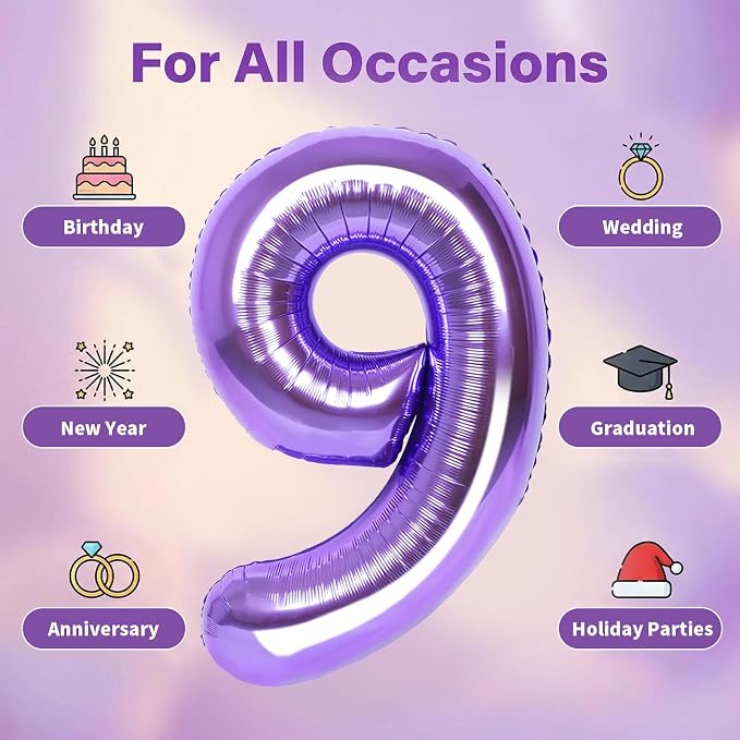 Number Balloons for Birthday Decorations - Image 4