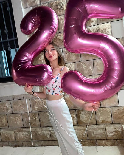 Pink Number 6 Balloon 40 Inch - Image 3