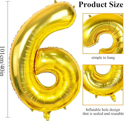 Number 68 Balloons for 68th Birthday Party Decorations, 0-100 Large No.68 - Image 2