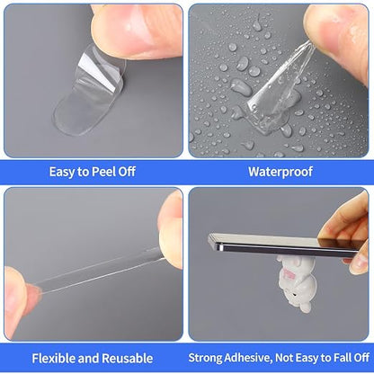 JANYUN 560 Pieces Mounting Putty, Double Sided Clear Dots Sticky - Image 3