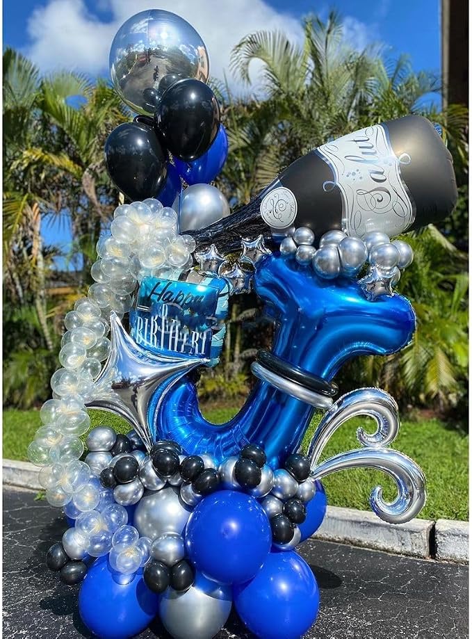 Blue Letter K Balloon, K Balloons Letter - Image 7