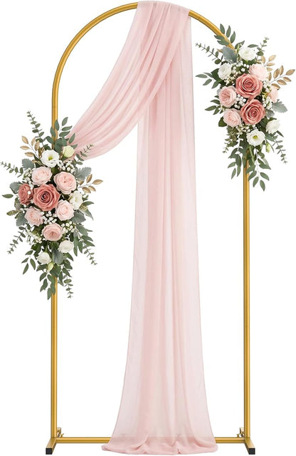 6FT Arch Backdrop Stand, Metal Gold Wedding Arch Frame | by Unknown