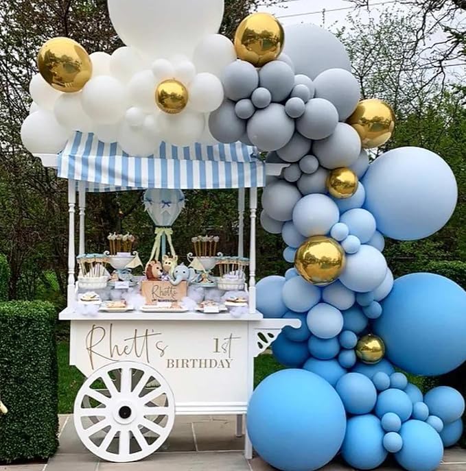 Light Blue Balloons, Birthday Decoration, Wedding Party, Baby Shower Decorations - Image 3