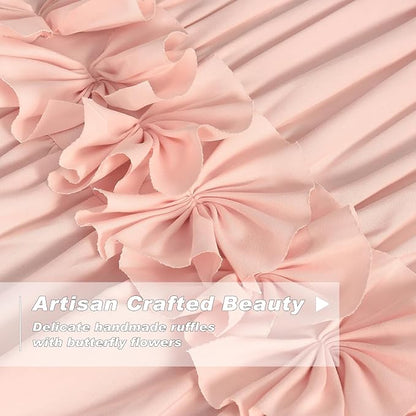 Peach Pink Blackout Curtains - Image 2