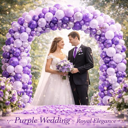 Purple Balloons 100 Pack, 12 Inch Latex Party Balloons, Round Helium Balloons - Image 4