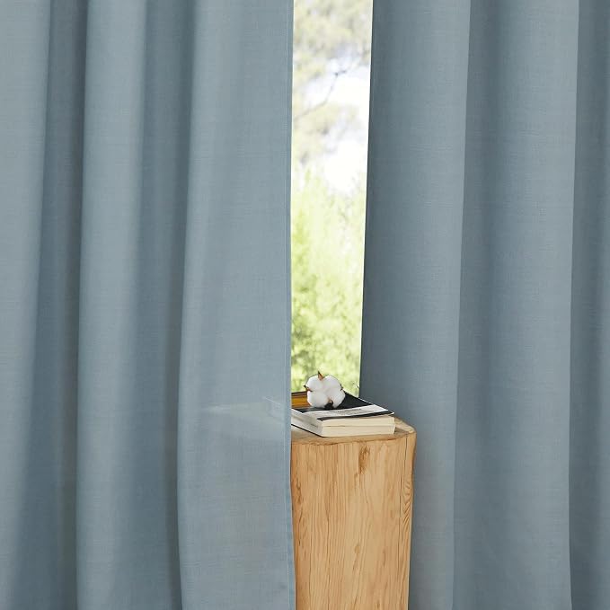 NICETOWN Rustic Linen 132 inch Long Curtains - Image 3