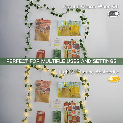 13.1FT 40LED Ivy Vine with Lights Battery Operated Copper Wire | Fairy Lights - Image 4