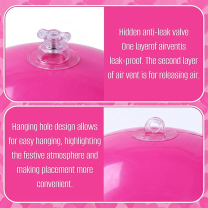 1 Set Reusable Inflatable Balloon Garland Arch Kit, Rose Pink | 7 Pcs Linked - Image 6
