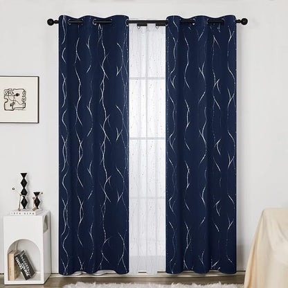 Deconovo Living Room Curtains 84 Inches Long, Thermal Insulated, Room Darkening - Image 2