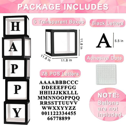 Black Clear Balloon Boxes, Baby Boxes - Image 2
