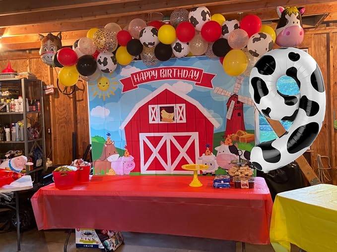 Cow Print 6 Balloon - Image 4